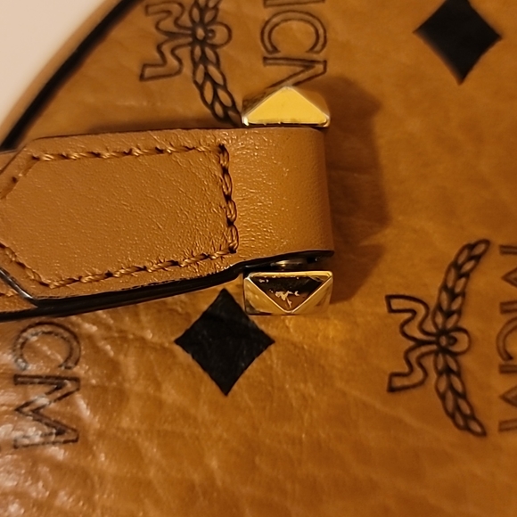 GENUINE 💯  MCM Satchel includes crossbody STRAP! - Picture 12 of 16